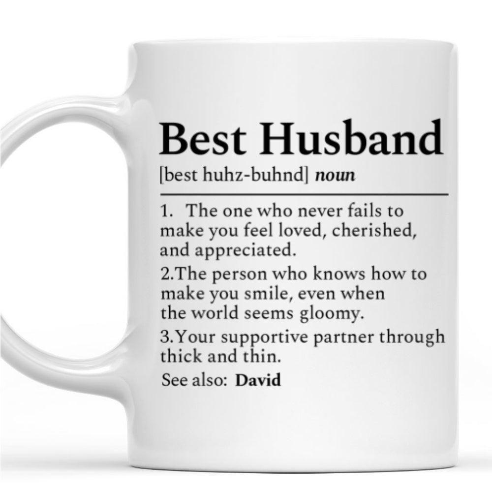 Custom Anniversary Keepsake Gifts For Couple • My Best Husband - Personalized Coffee Mug
