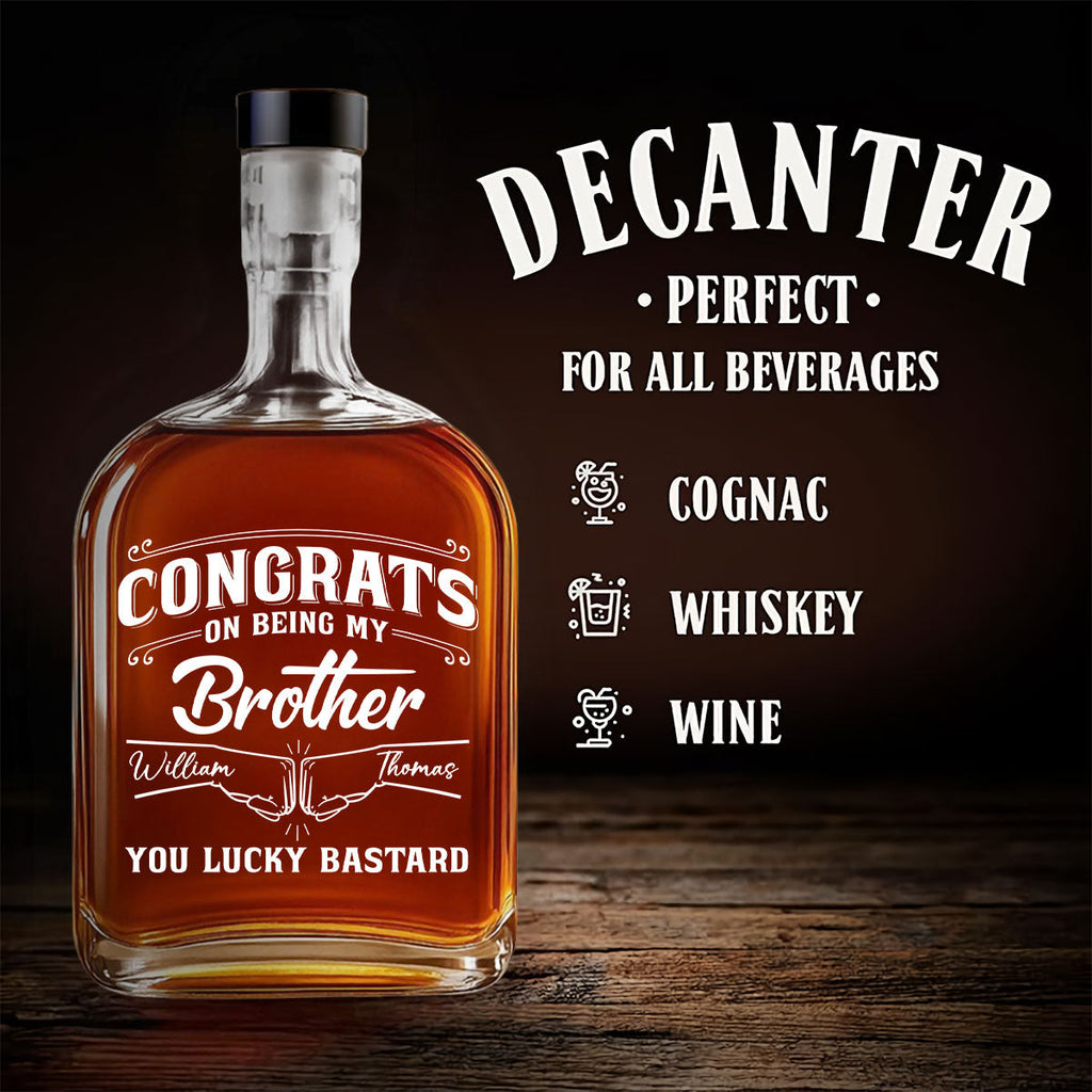You Are So Lucky - Personalized Spirits Decanter
