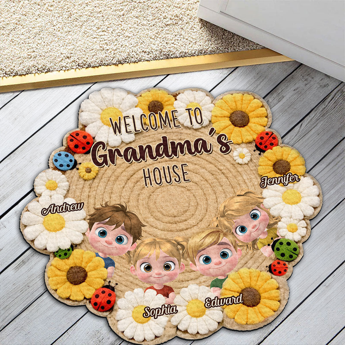 Welcome To Grandma Home - Personalized Doormat