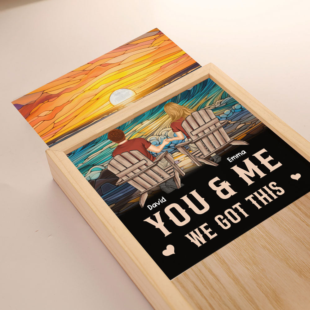 You And Me We Got This - Personalized Frame Light Box