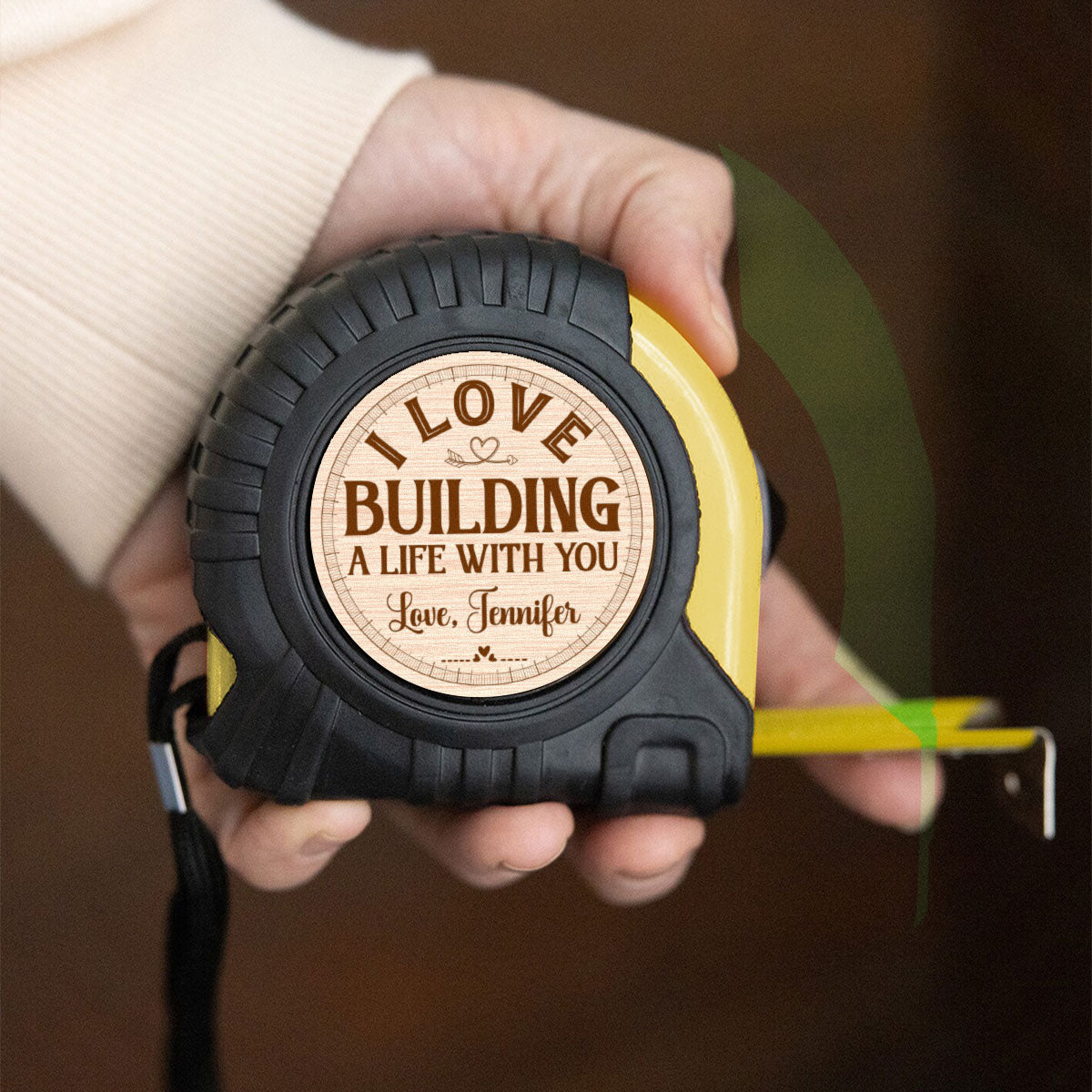 Building A Life With You - Personalized Tape Measure