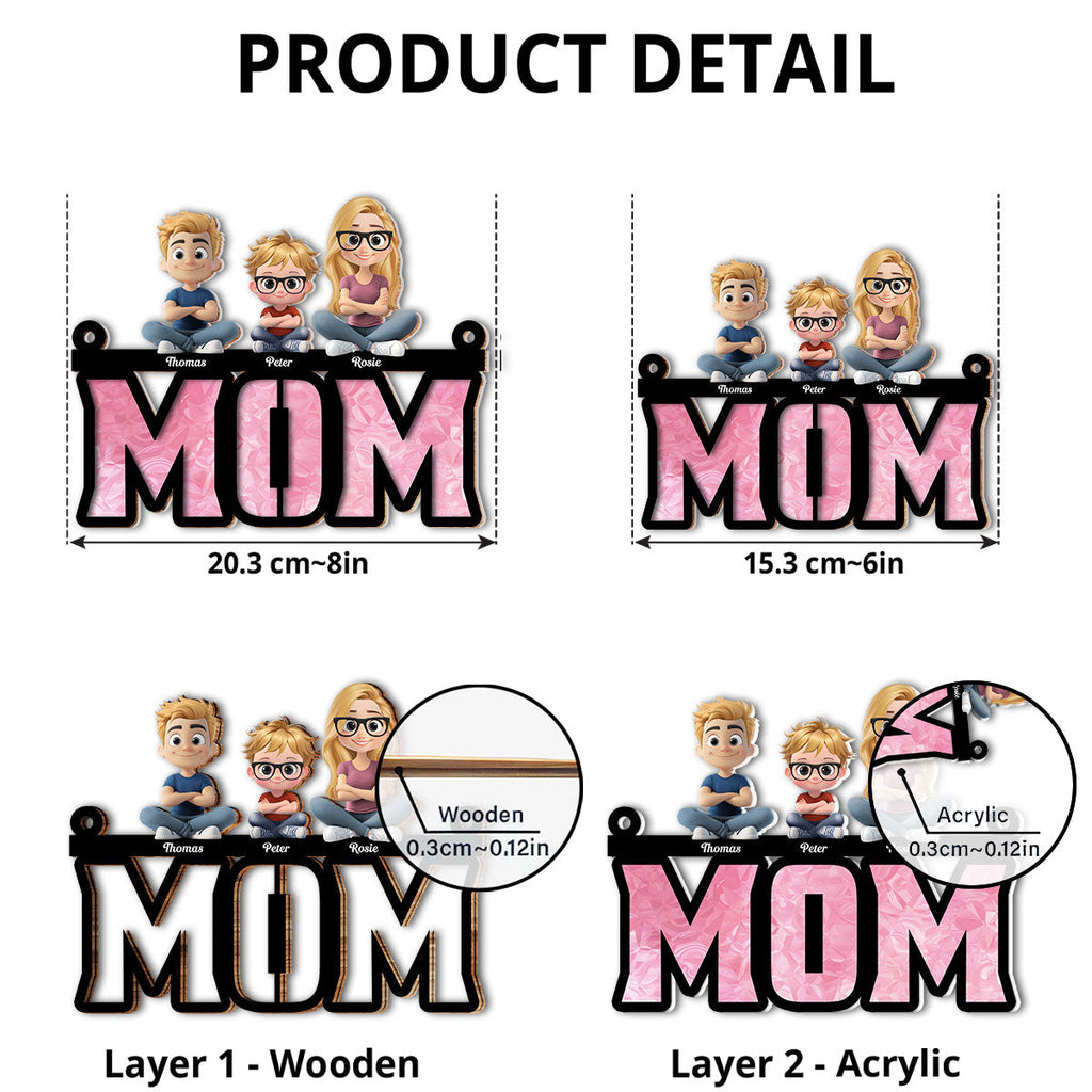 Custom Hanging Decor for Mom Daughter, Mother's Day Gifts • Mother Is Our Sunshine - Personalized Suncatcher