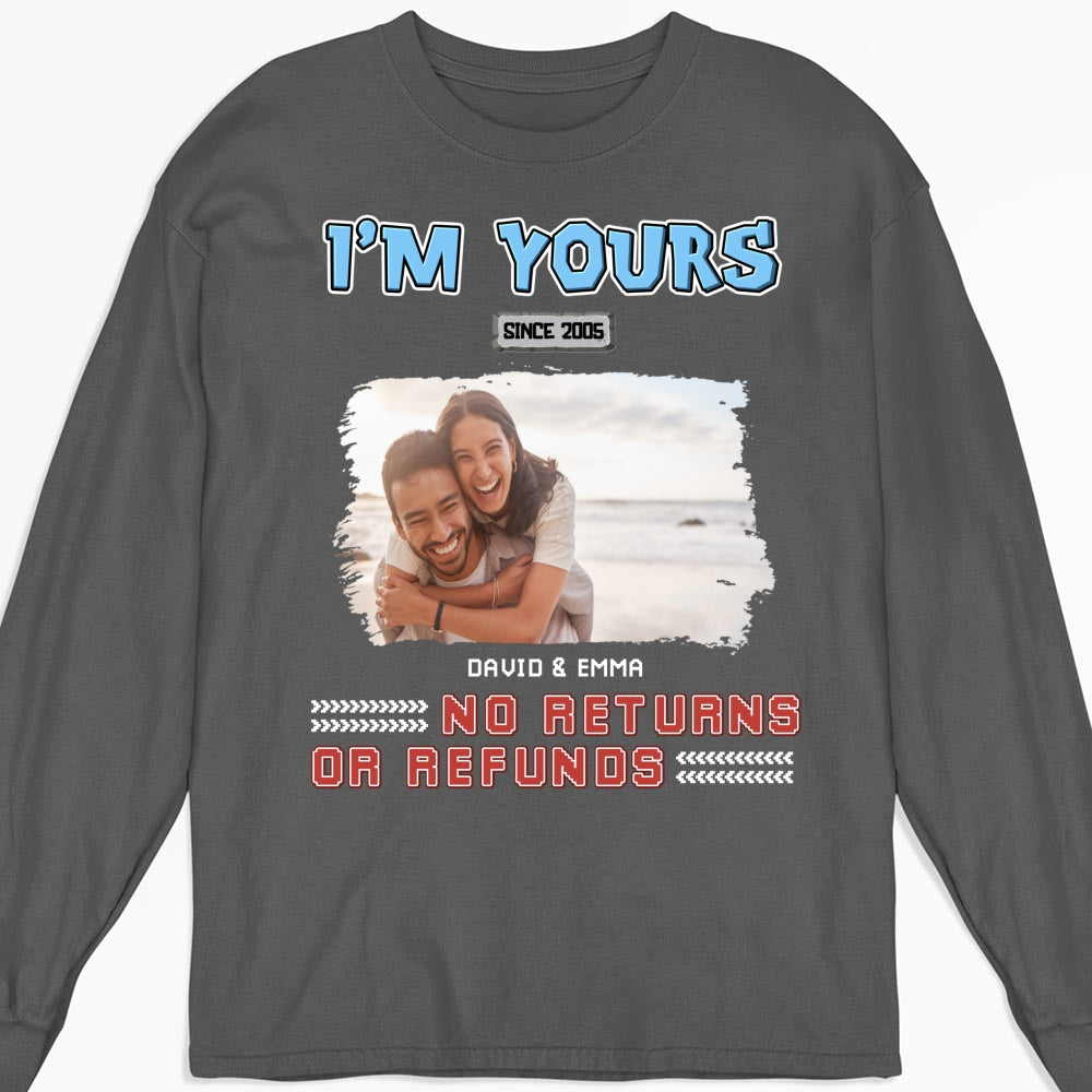 Custom Photo Christmas Anniversary Keepsake Gifts For Husband • I Am Yours Photo - Personalized Shirt