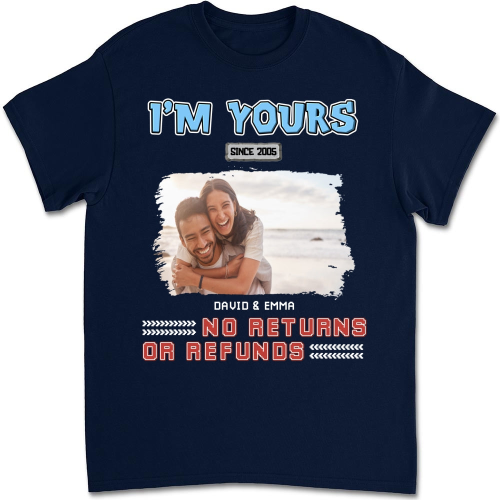 Custom Photo Christmas Anniversary Keepsake Gifts For Husband • I Am Yours Photo - Personalized Shirt