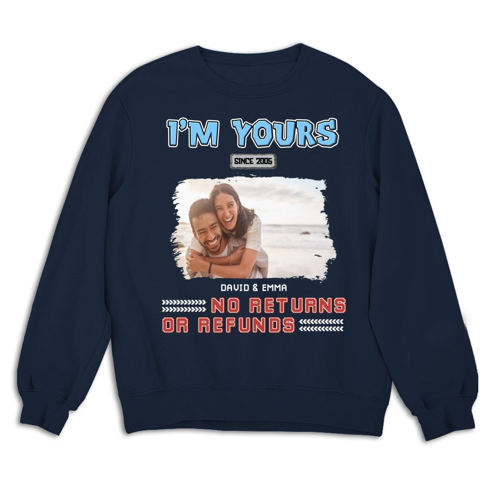 Custom Photo Christmas Anniversary Keepsake Gifts For Husband • I Am Yours Photo - Personalized Shirt