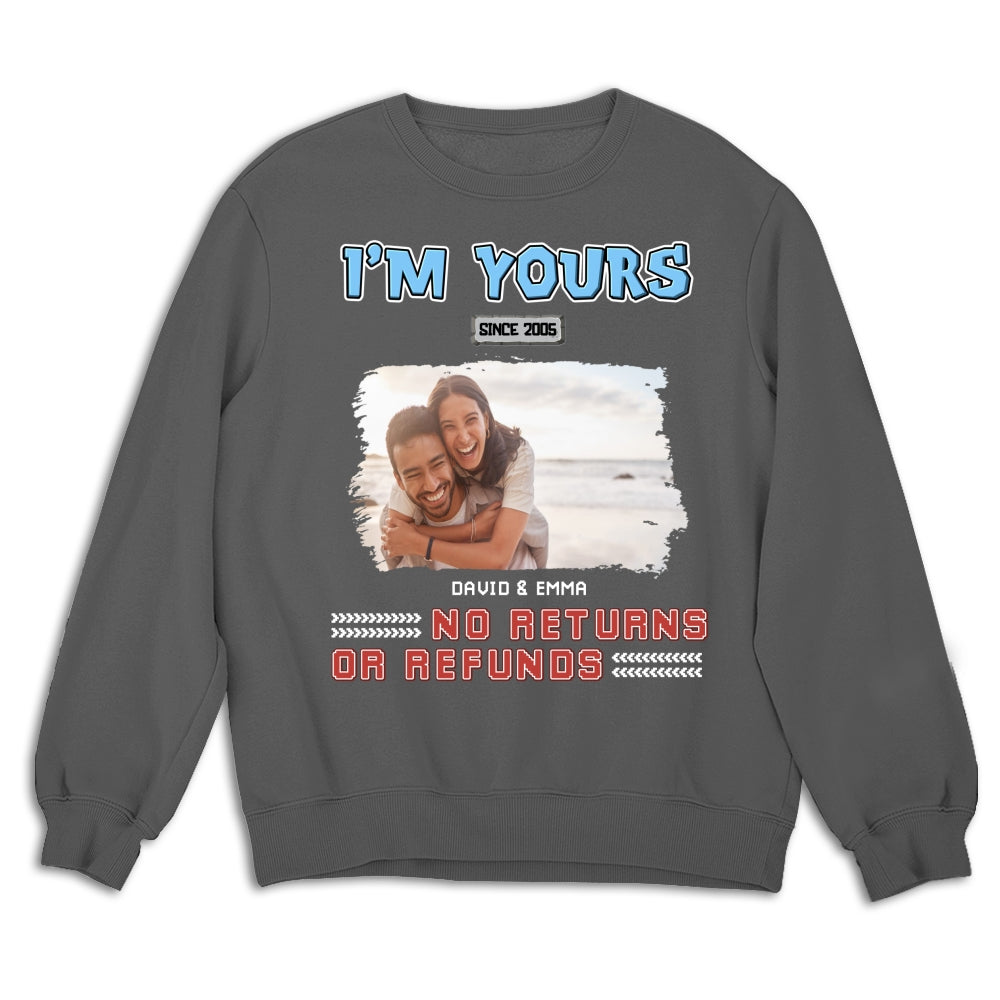 Custom Photo Christmas Anniversary Keepsake Gifts For Husband • I Am Yours Photo - Personalized Shirt