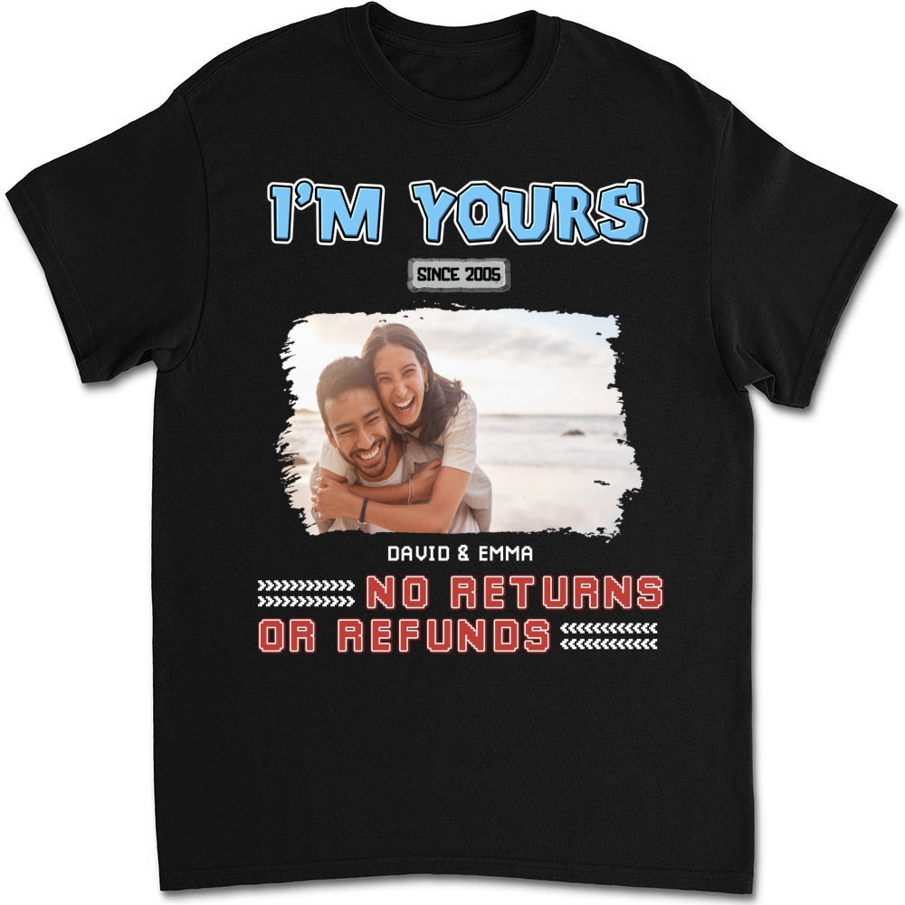 Custom Photo Christmas Anniversary Keepsake Gifts For Husband • I Am Yours Photo - Personalized Shirt