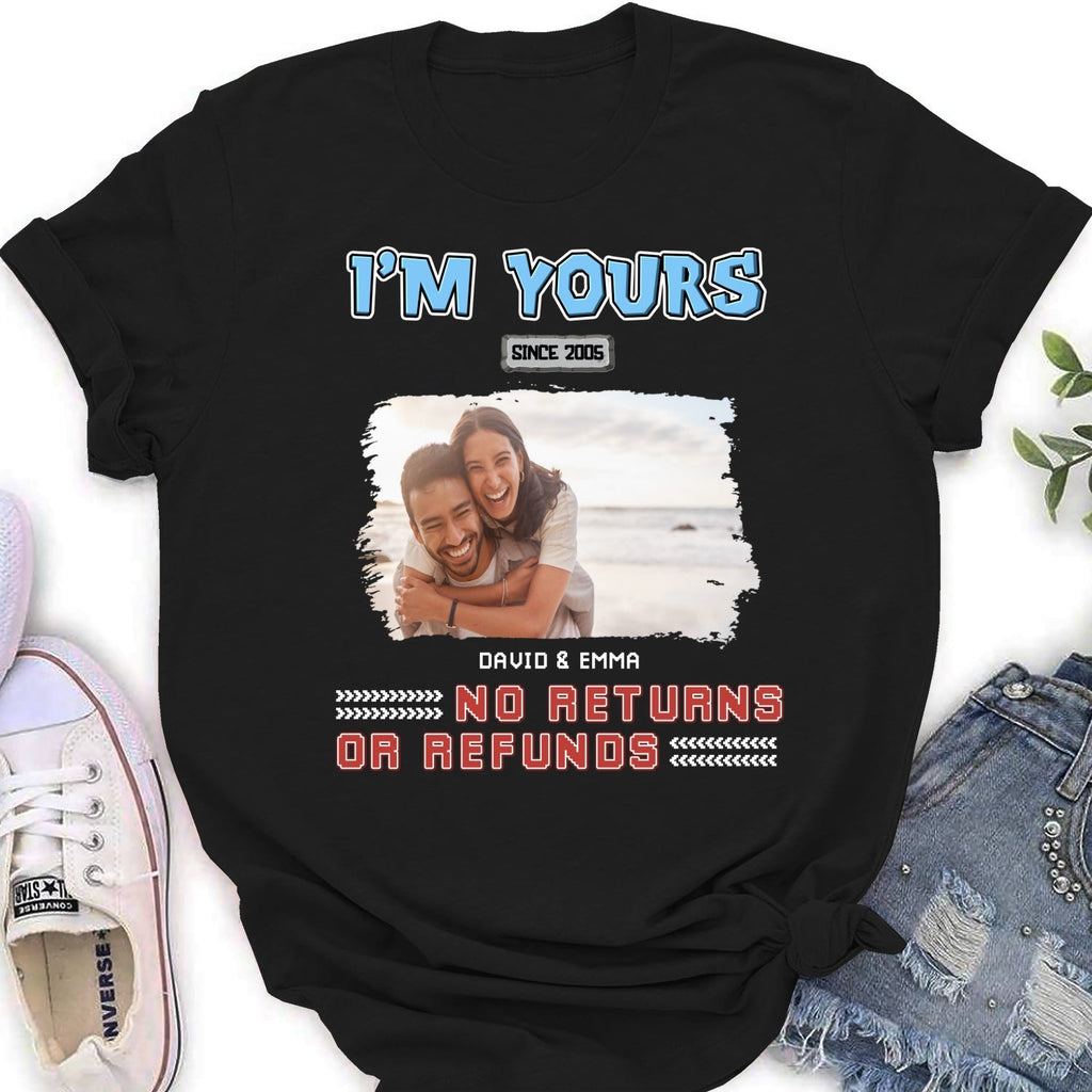 Custom Photo Christmas Anniversary Keepsake Gifts For Husband • I Am Yours Photo - Personalized Shirt