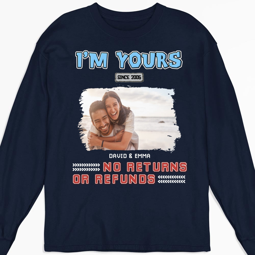 Custom Photo Christmas Anniversary Keepsake Gifts For Husband • I Am Yours Photo - Personalized Shirt