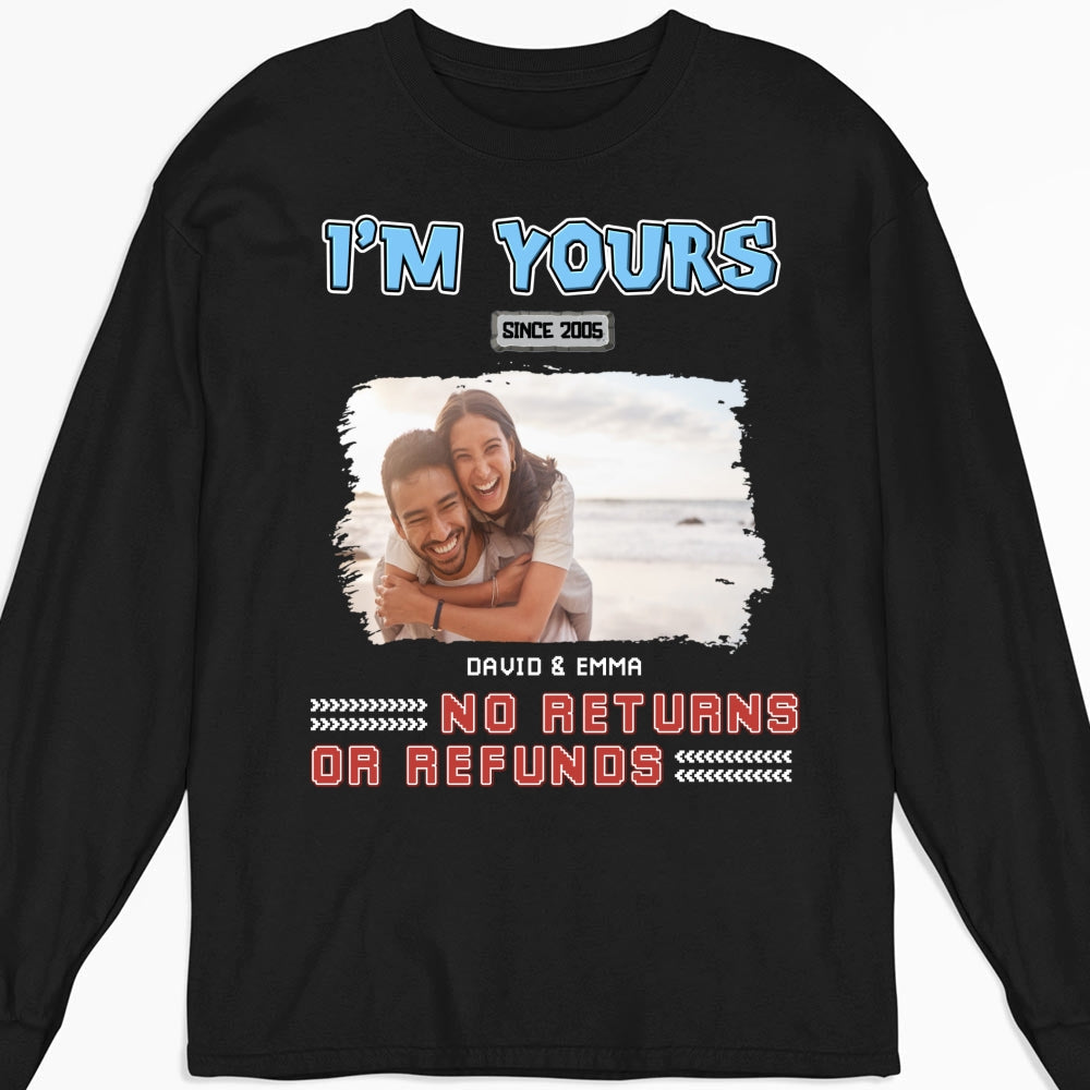 Custom Photo Christmas Anniversary Keepsake Gifts For Husband • I Am Yours Photo - Personalized Shirt