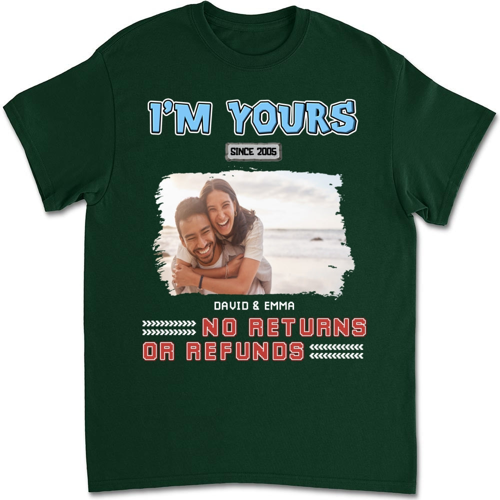 Custom Photo Christmas Anniversary Keepsake Gifts For Husband • I Am Yours Photo - Personalized Shirt