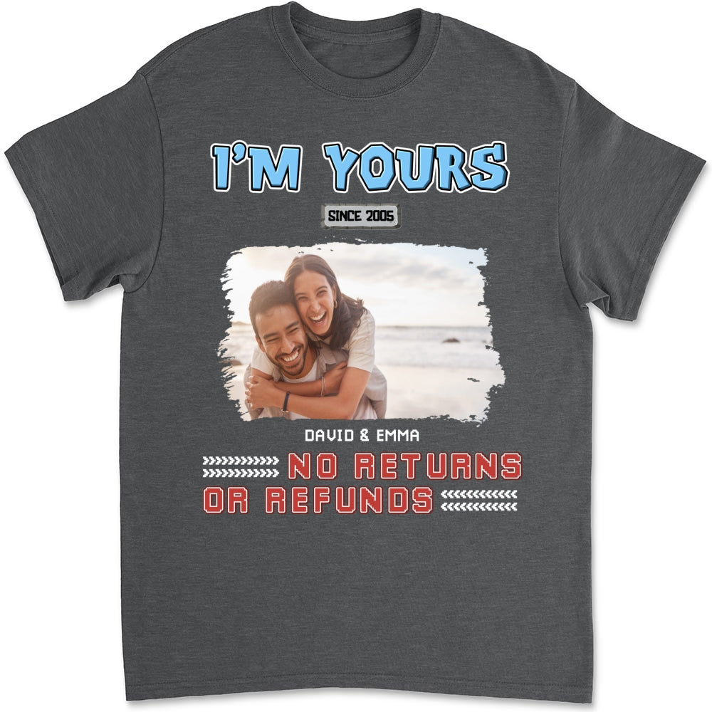 Custom Photo Christmas Anniversary Keepsake Gifts For Husband • I Am Yours Photo - Personalized Shirt