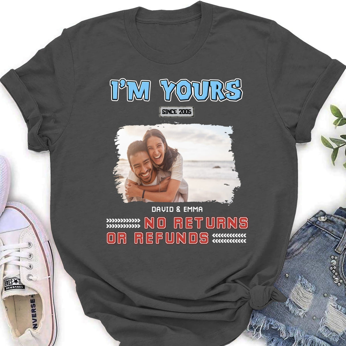 Custom Photo Christmas Anniversary Keepsake Gifts For Husband • I Am Yours Photo - Personalized Shirt