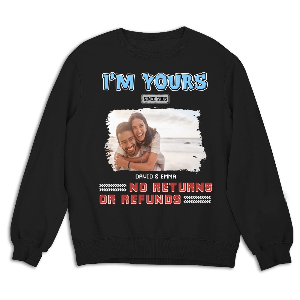 Custom Photo Christmas Anniversary Keepsake Gifts For Husband • I Am Yours Photo - Personalized Shirt