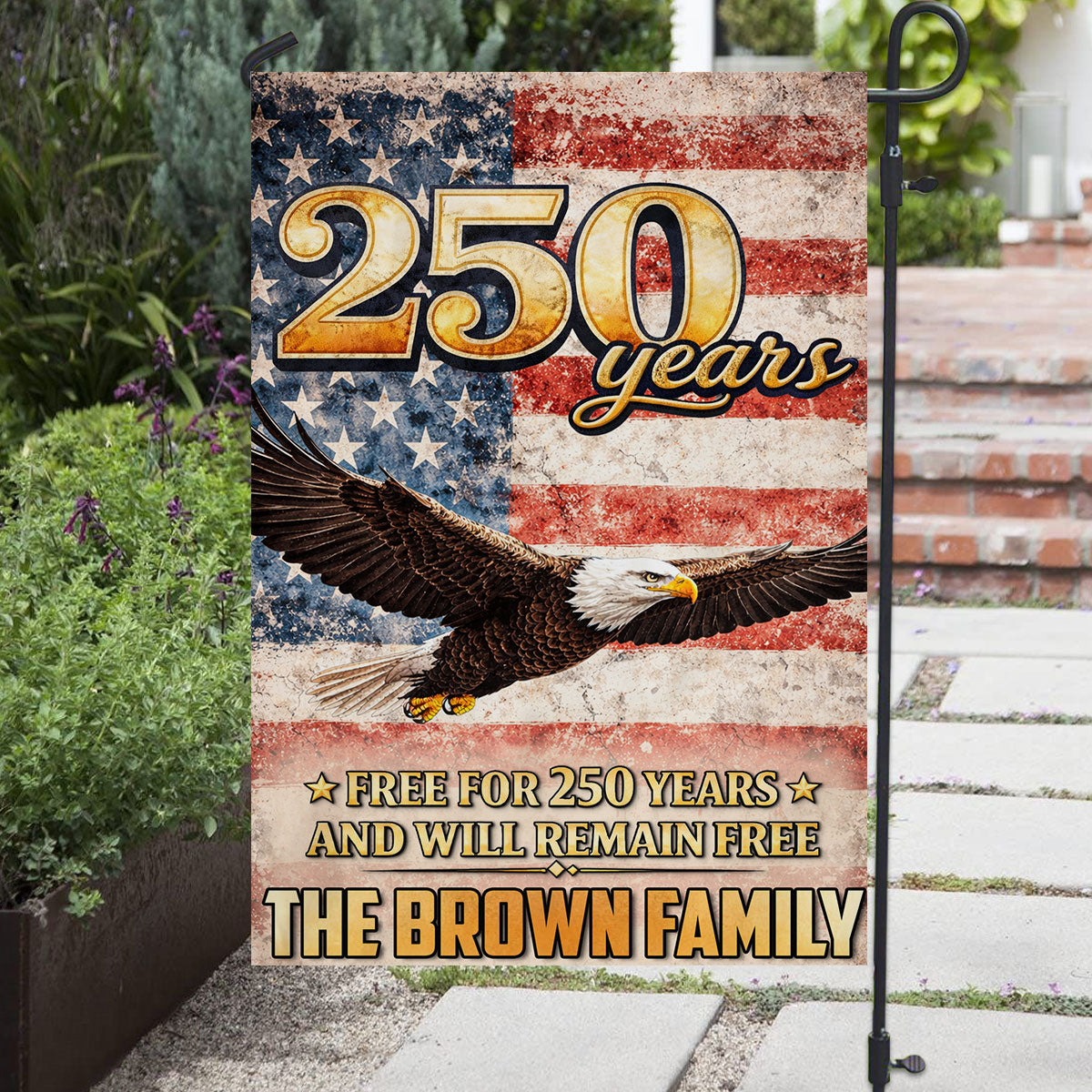 Free Now And Ever - Personalized Flag