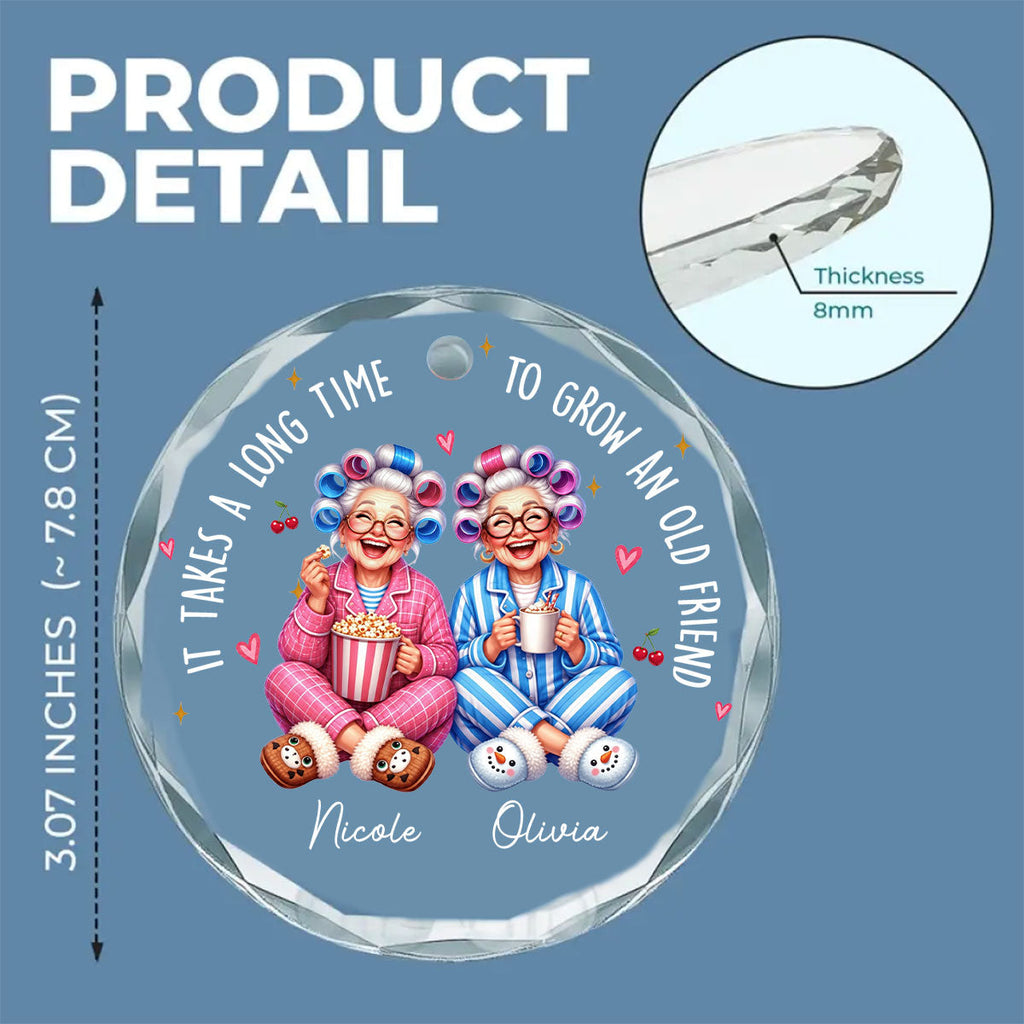 Custom Sister Christmas Ornament •  Our Kind Of Crazy - Personalized Glass Ornament