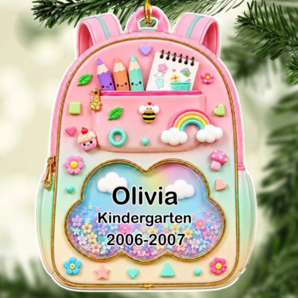 Custom Family Ornament, Christmas Gift for Family Members •  Christmas Cheer For Little Learners - Personalized Acrylic Ornament