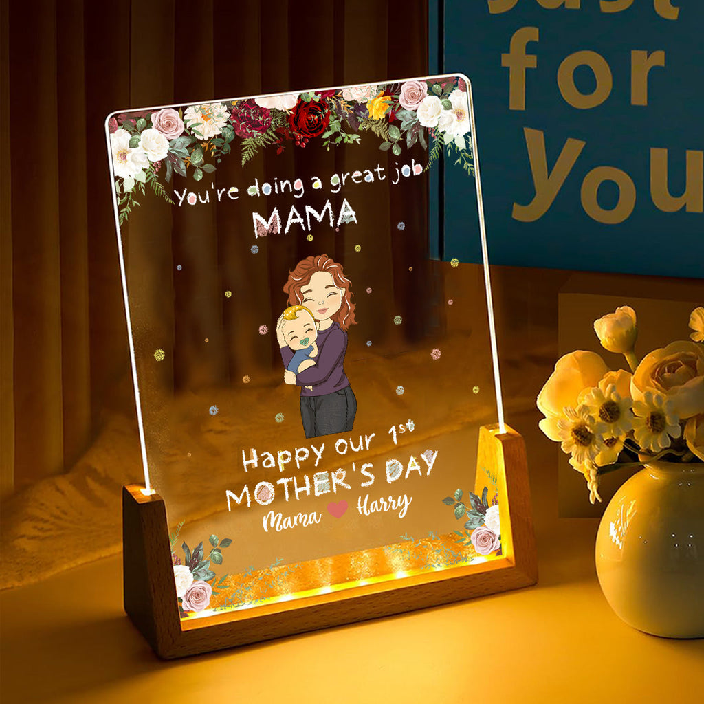 Custom First Mother's Day Gift for New Moms • Best Mommy - Personalized Night Light