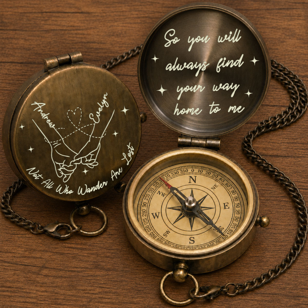 Your Last Everything - Personalized Engraved Pocket Compass