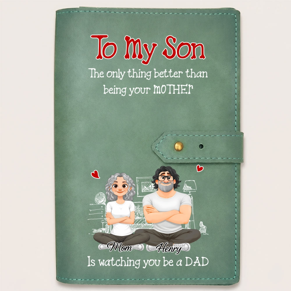 Being A Dad - Personalized Leather Charger Bag
