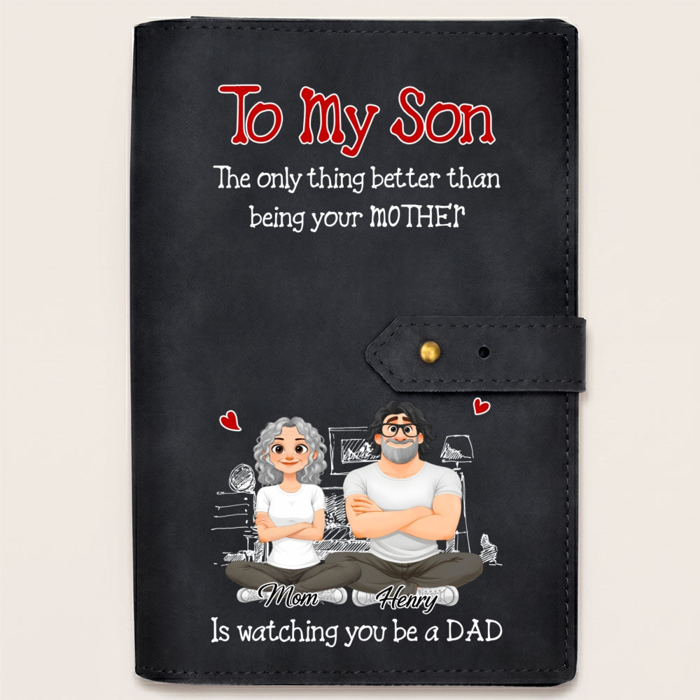 Being A Dad - Personalized Leather Charger Bag
