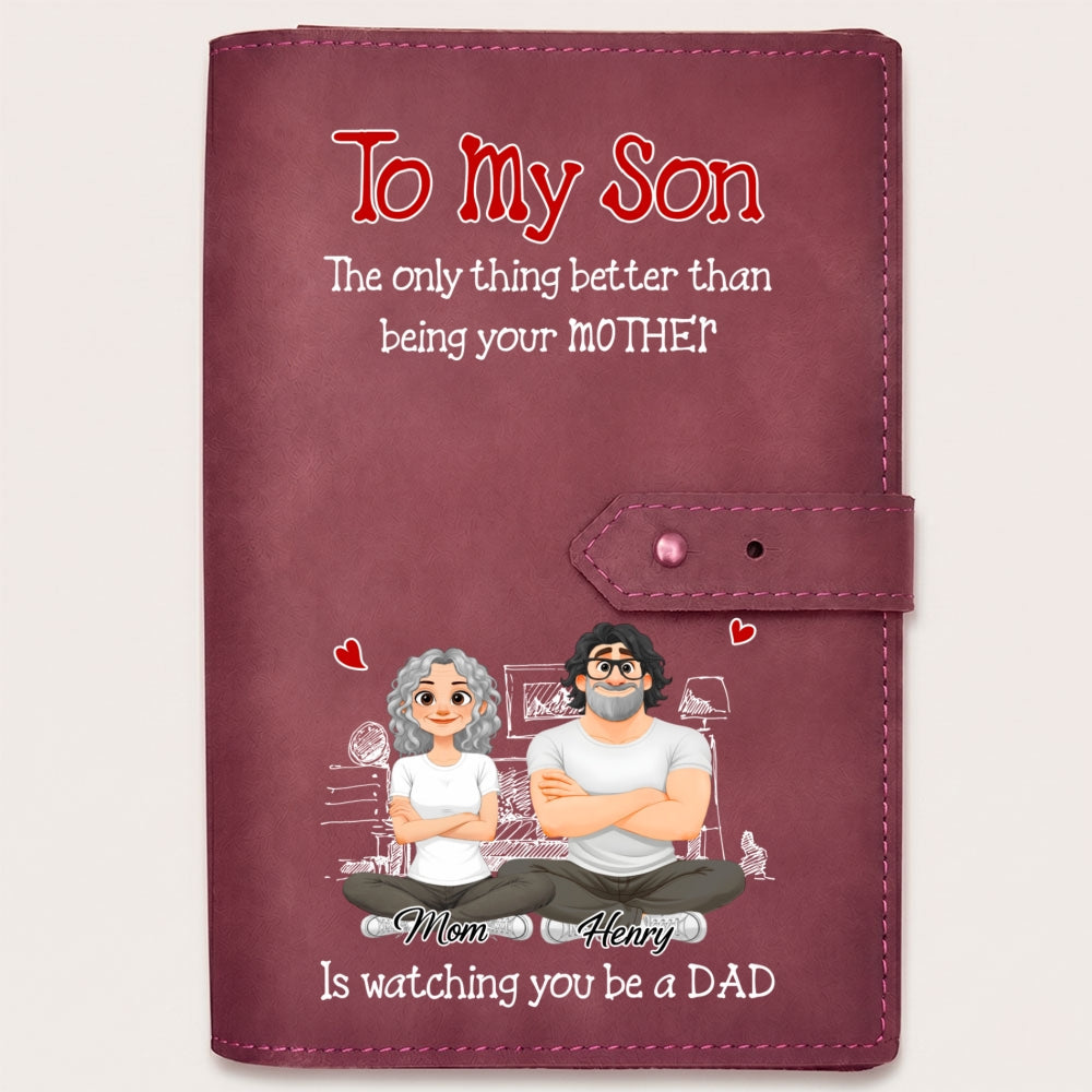Being A Dad - Personalized Leather Charger Bag