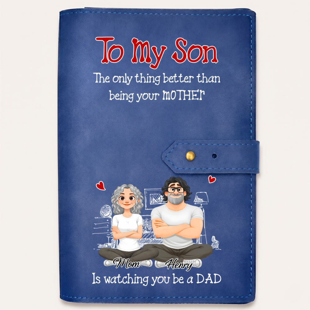 Being A Dad - Personalized Leather Charger Bag
