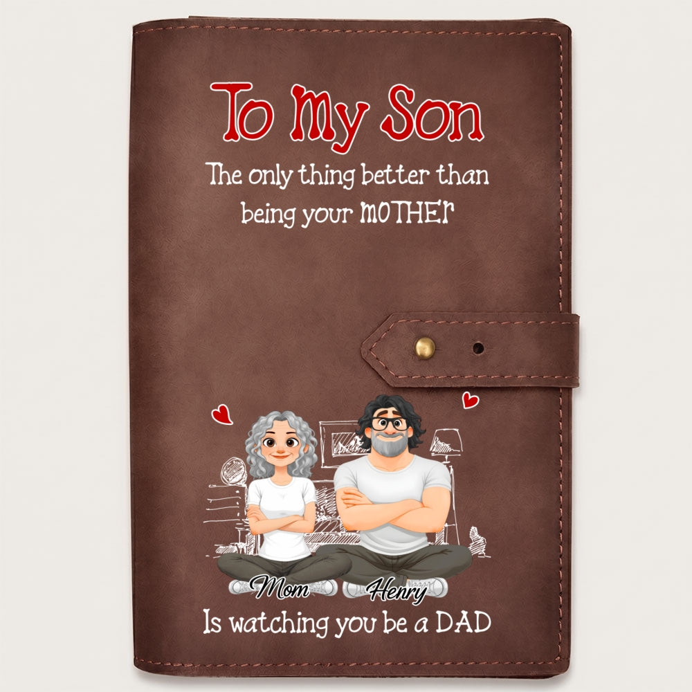 Being A Dad - Personalized Leather Charger Bag