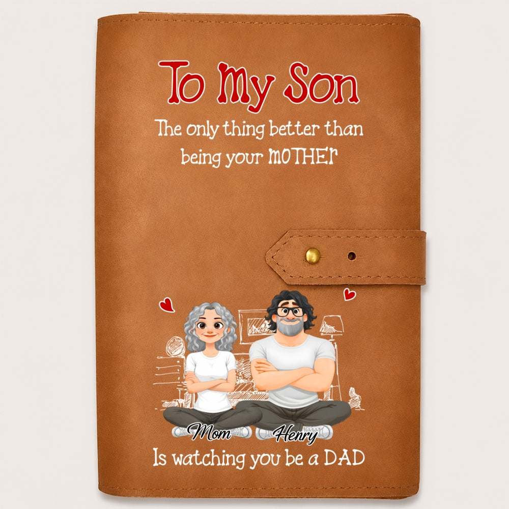 Being A Dad - Personalized Leather Charger Bag