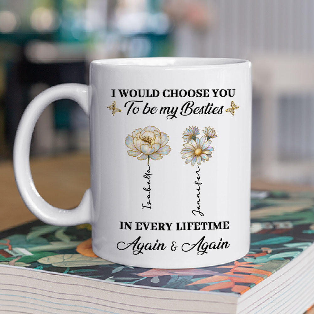 Custom Christmas & Birthday Gift for Brother & Sister • True Friends Always - Personalized Coffee Mug
