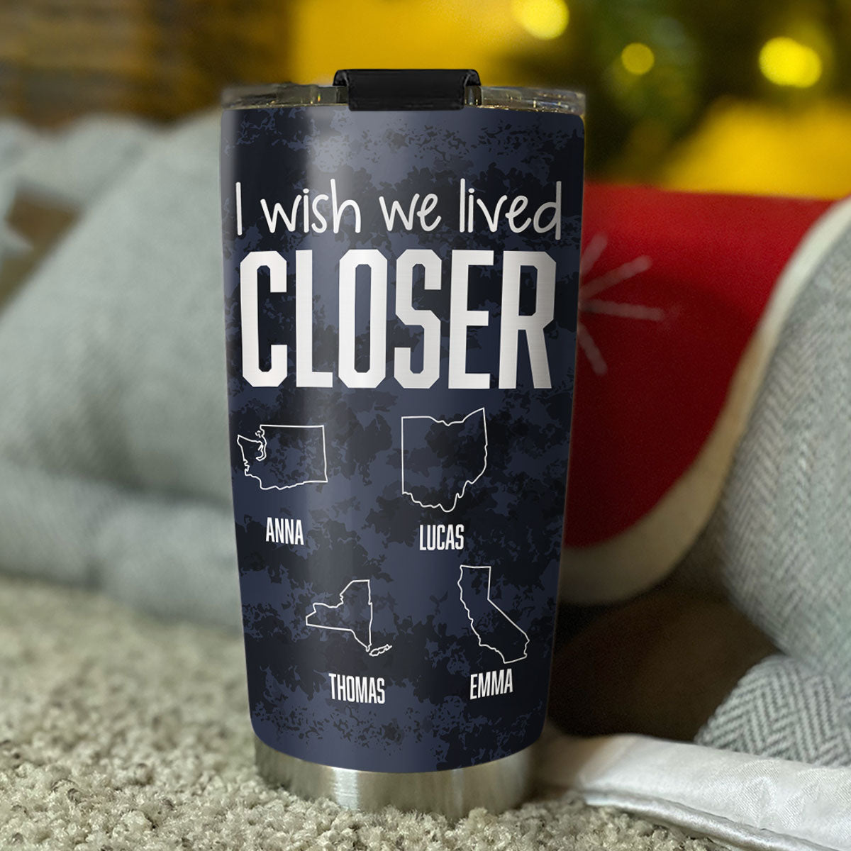 I Wish We Lived Closer Cool Version - Personalized Tumbler