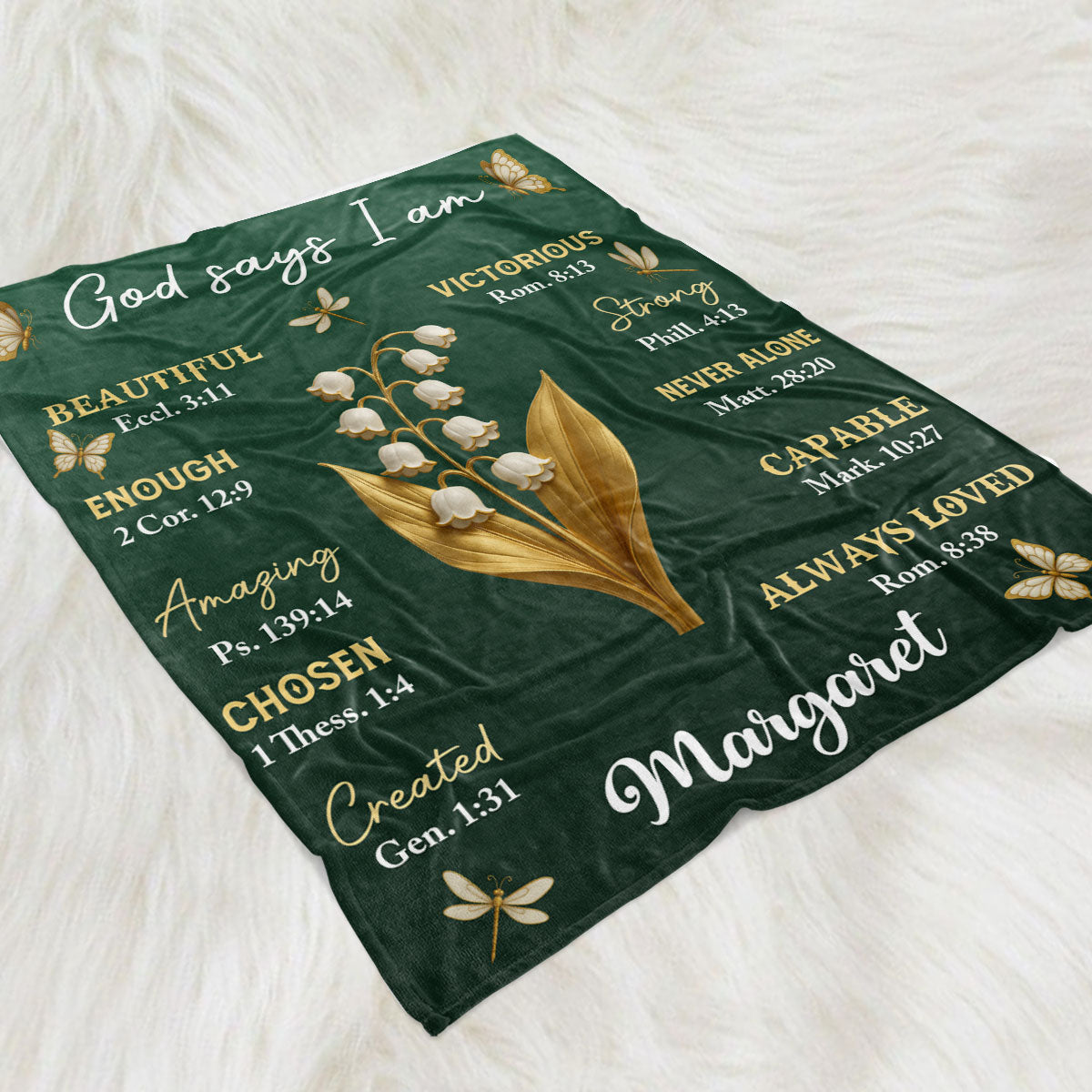 A Friend Is Like A Gold Flower - Personalized Fleece Blanket