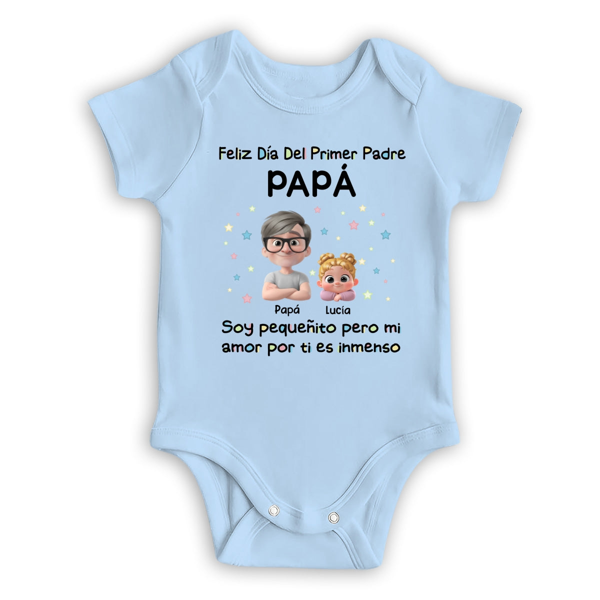 Día Del Primer Padre - Mono De Bebé Personalizado