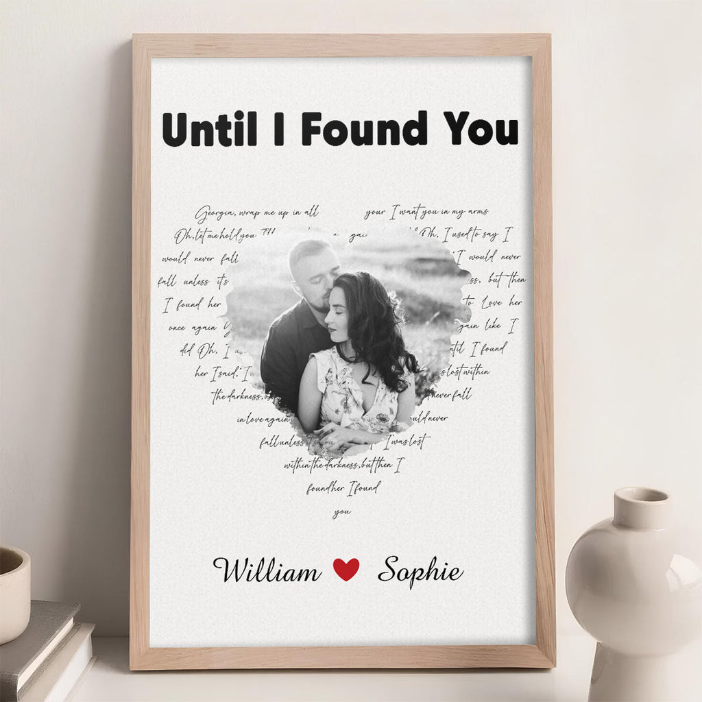 Couple Anniversary Song Lyrics Wall Art - Personalized Poster