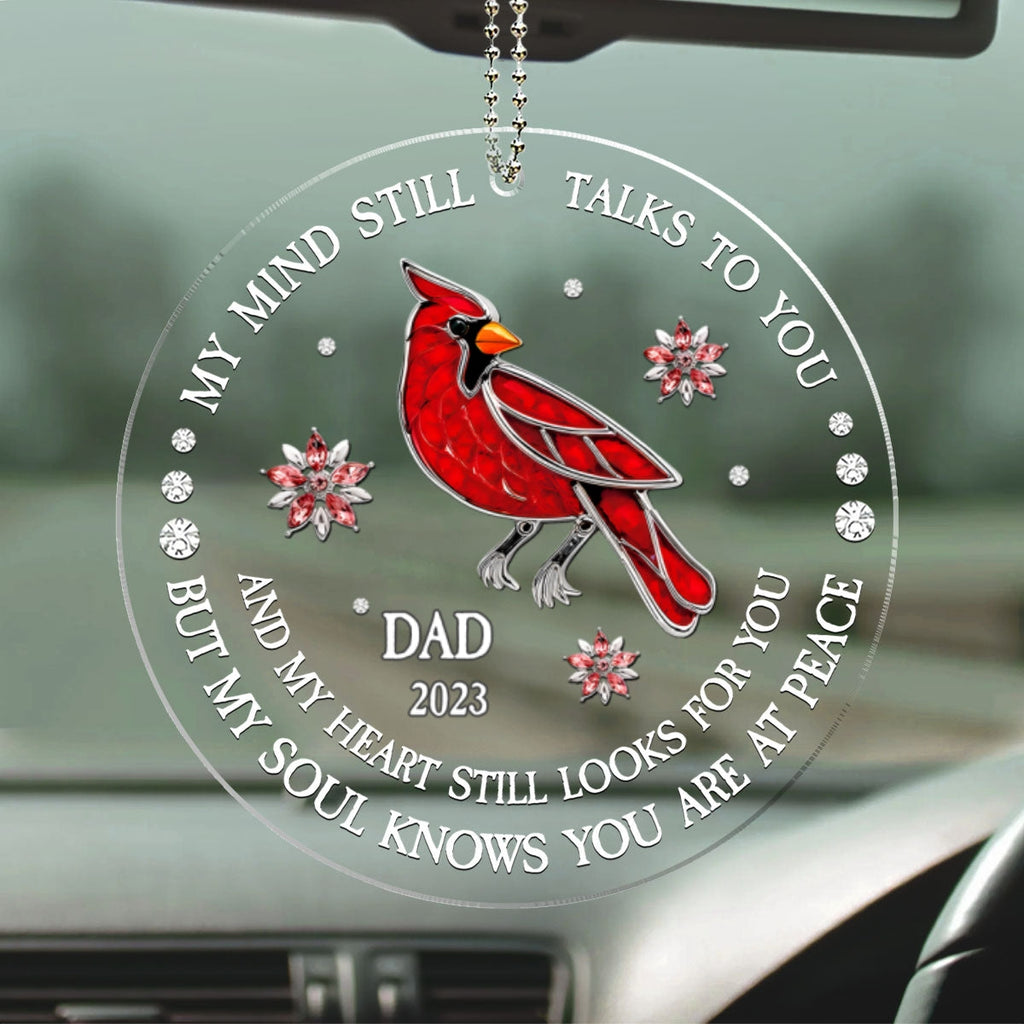 My Soul Knows You Are At Peace Ver 2 - Personalized Car Ornament