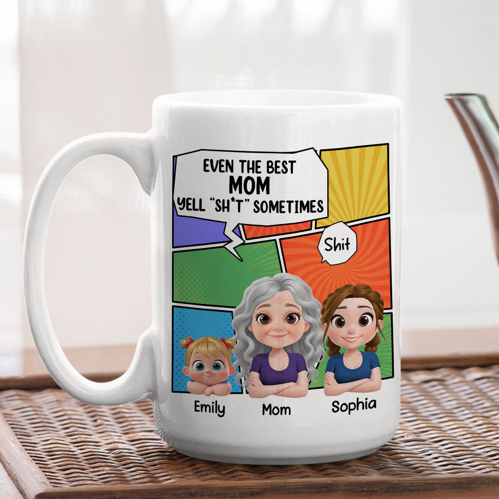 Custom Mother's Day Gift for Mom & Grandma • Good Mom - Personalized Coffee Mug