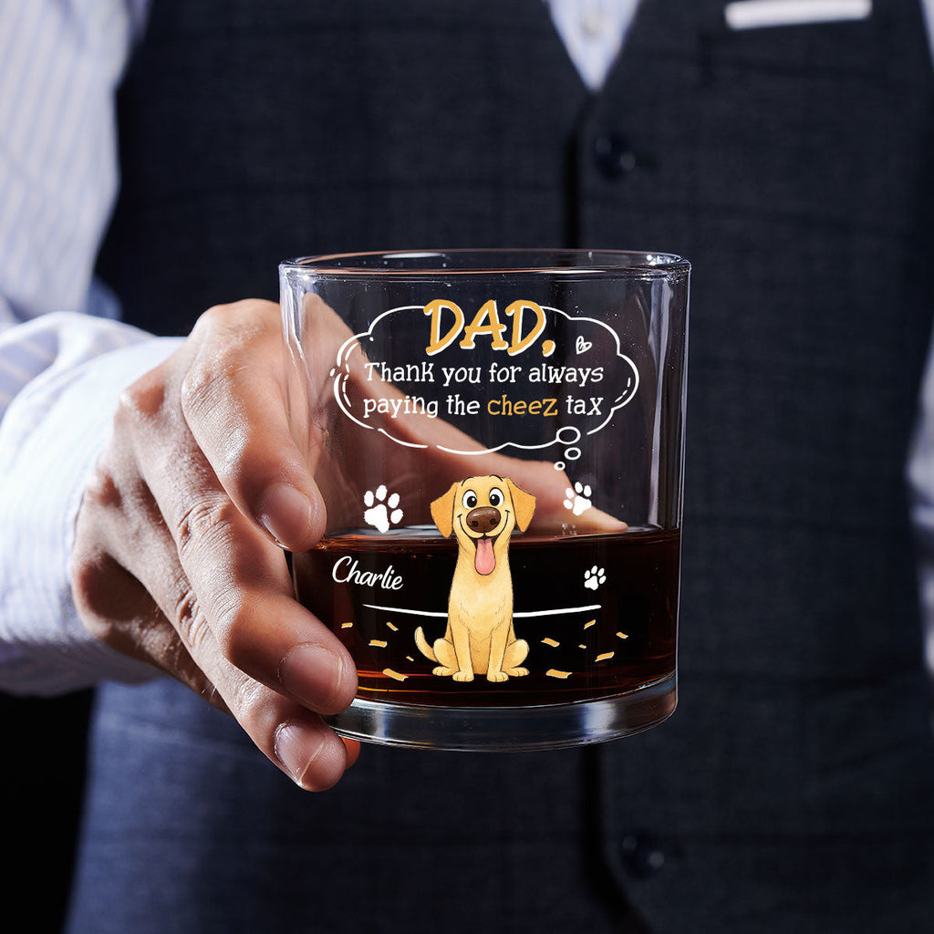 Custom Christmas Birthday Drinkware Gifts for Dog Lovers • Paying It All - Personalized Whiskey Glass