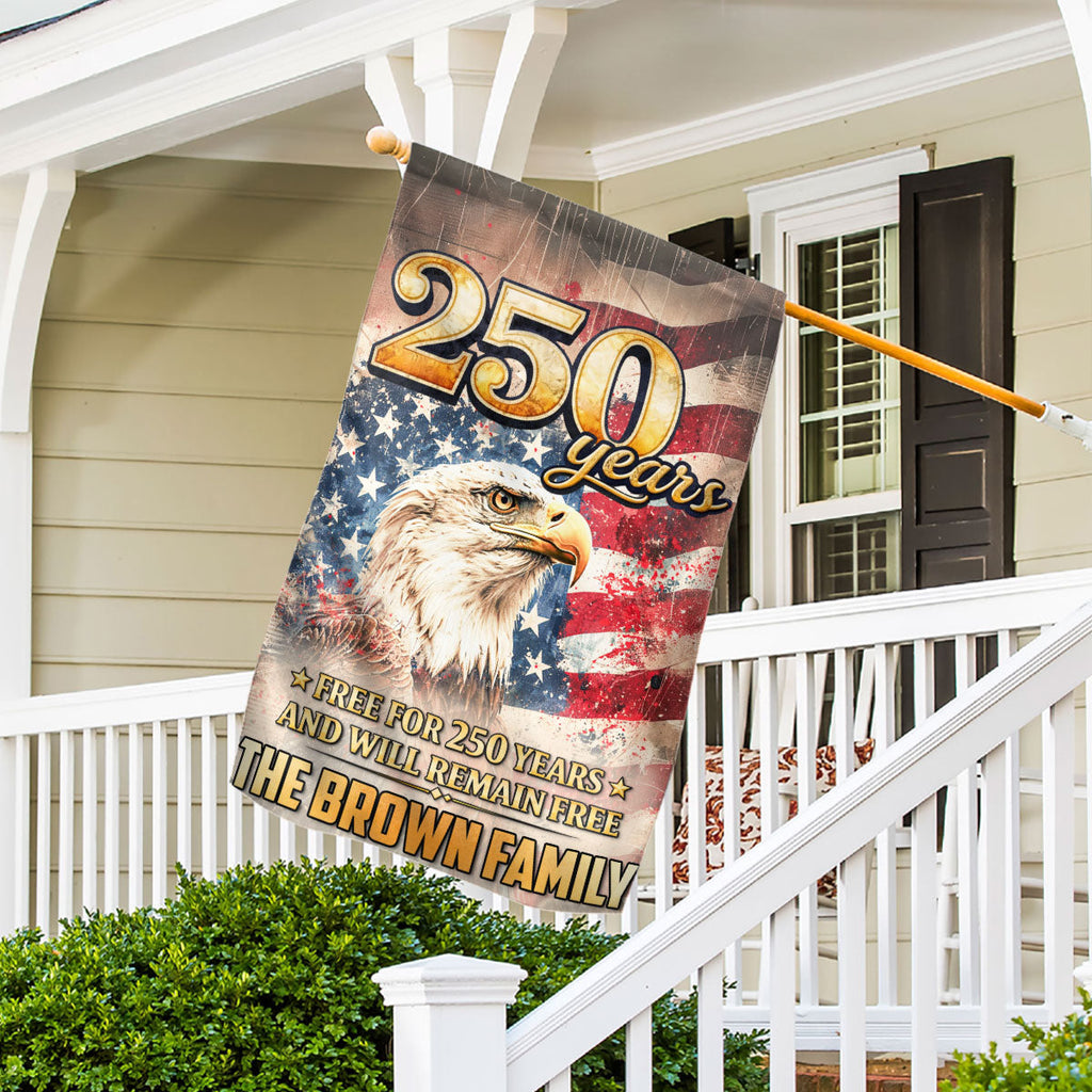 Free Now And Ever - Personalized Flag