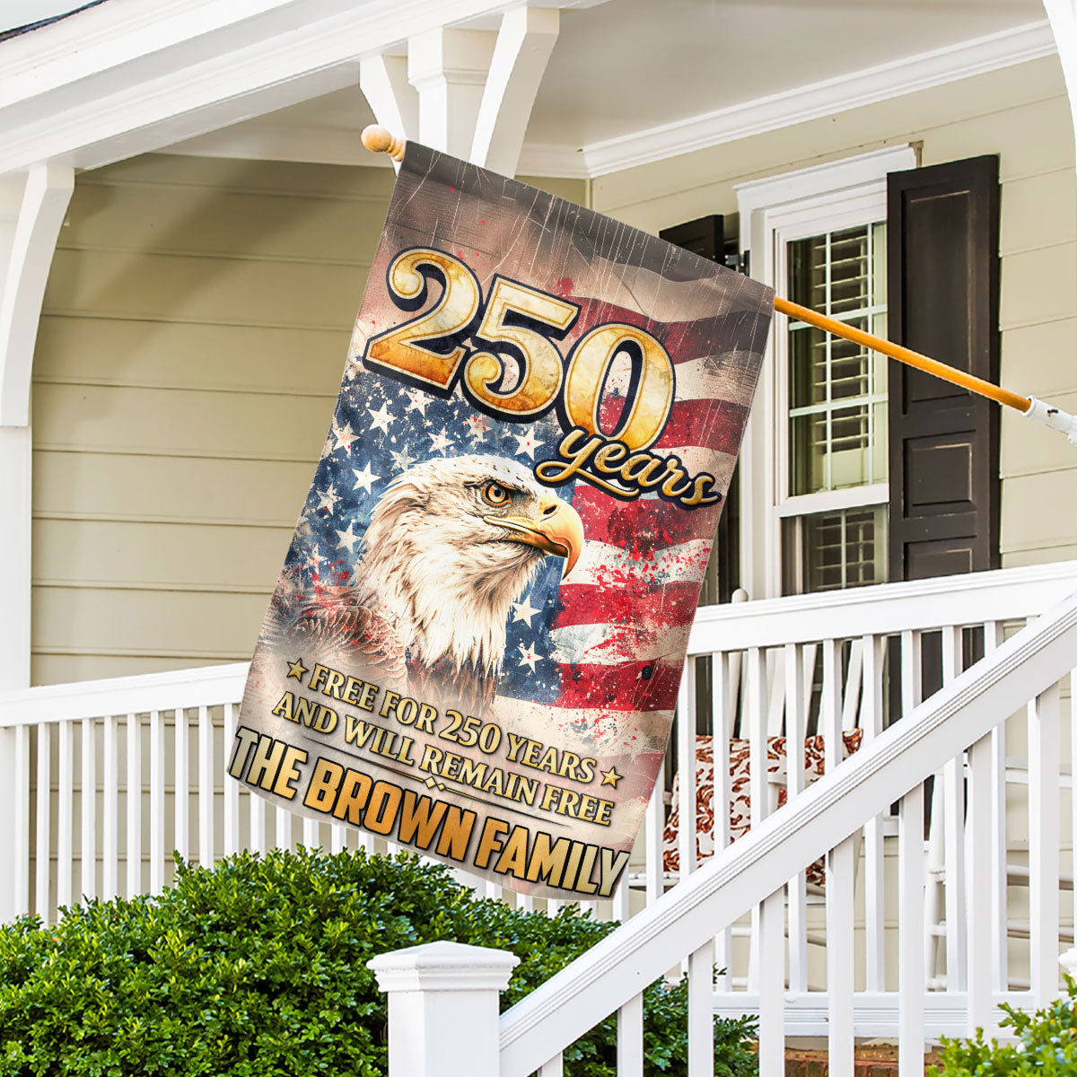 Free Now And Ever - Personalized Flag
