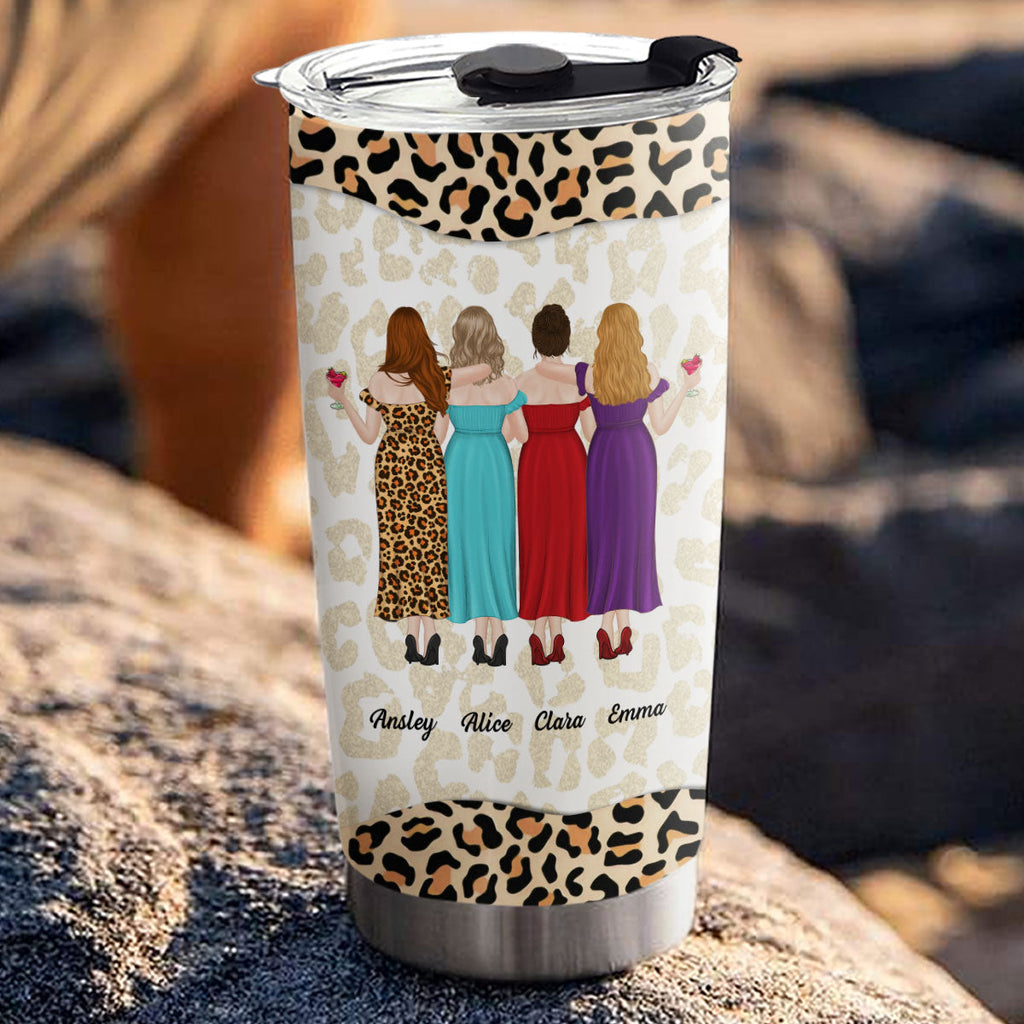 Custom Christmas Birthday Gifts For Best Friend • Because Of You I Laugh A Little Harder My Badass Bestie - Personalized Tumbler