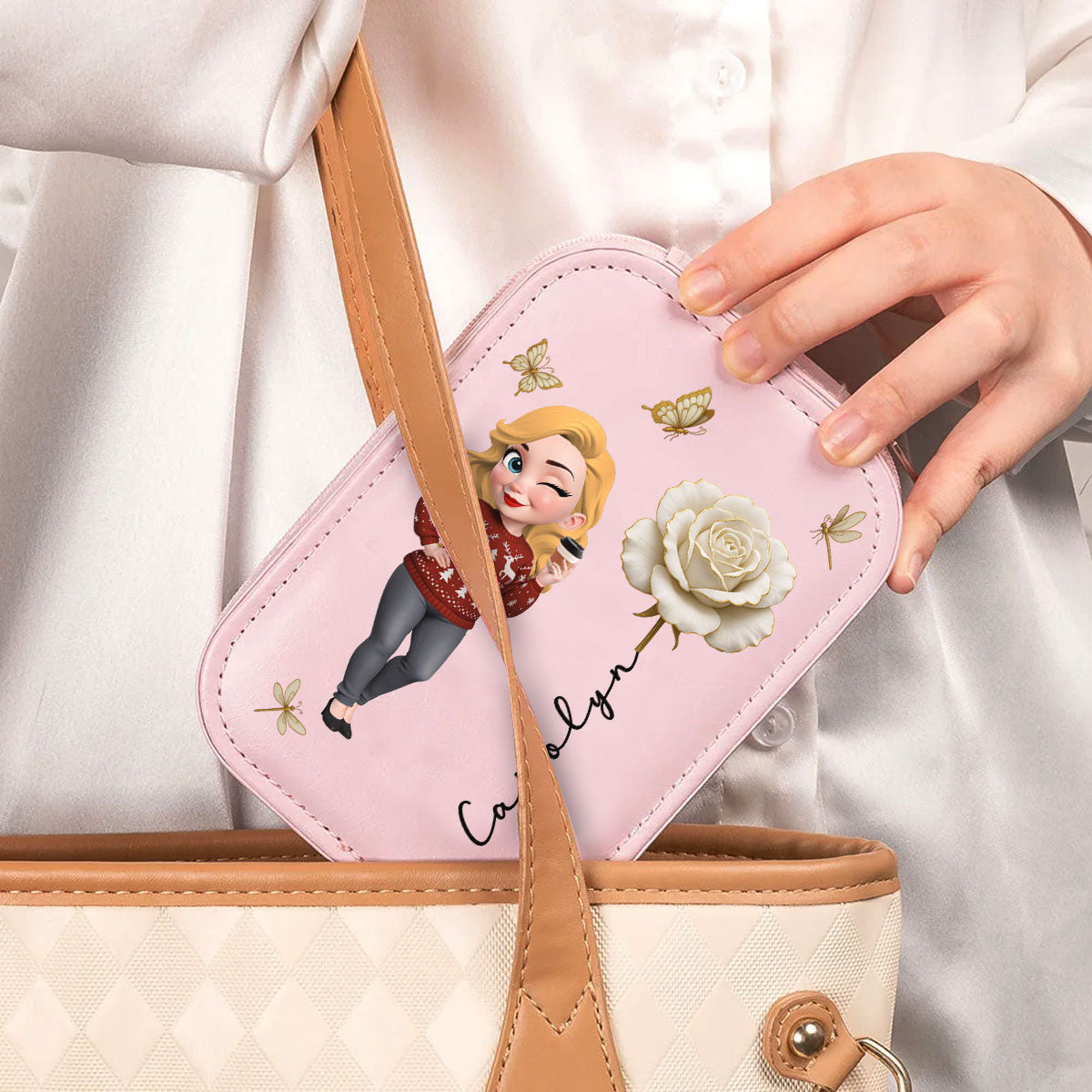 Bloom Within - Personalized Jewelry Box With LED Mirror