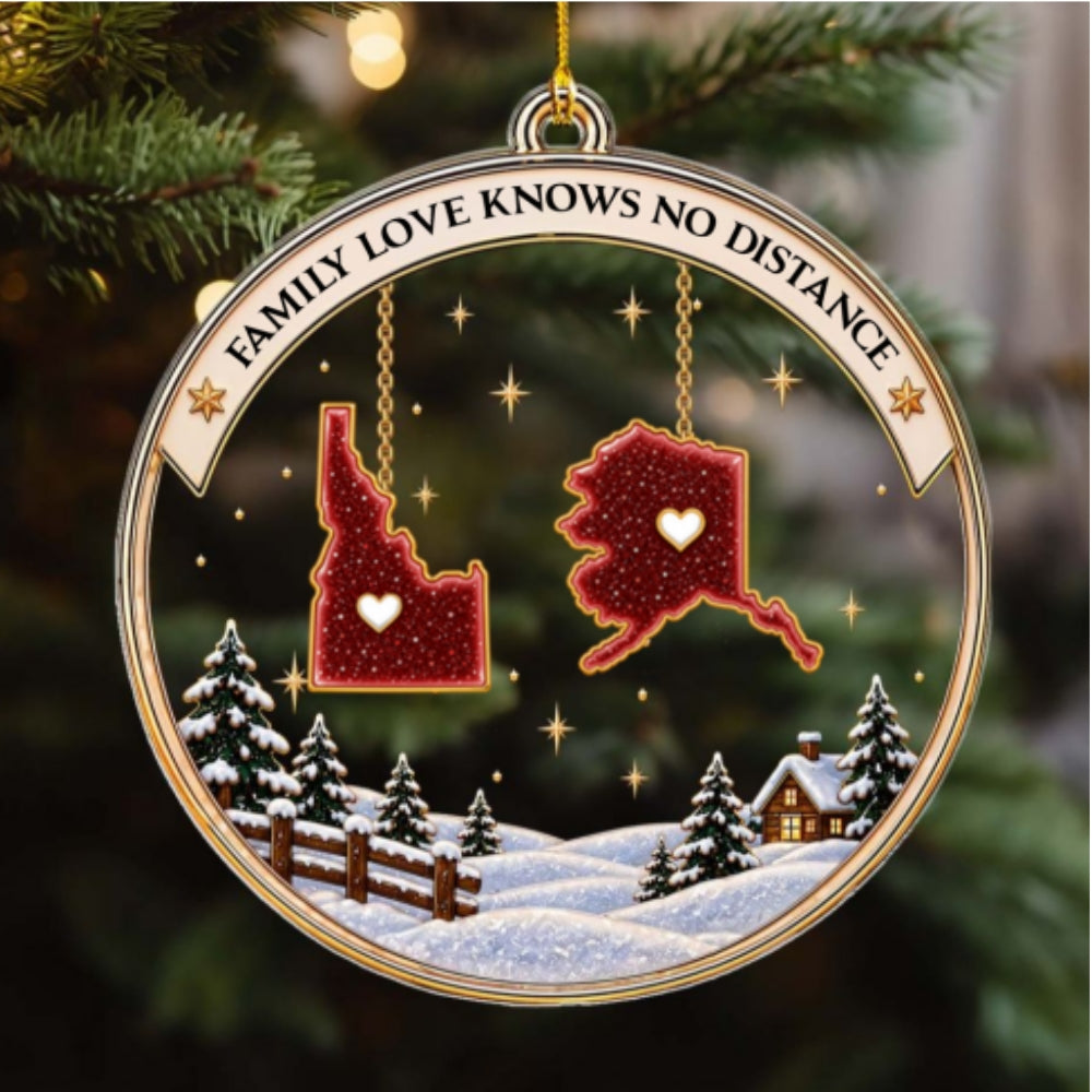 Custom Family Ornament, Christmas Gift for Family Members •  Our Family - Personalized Acrylic Ornament