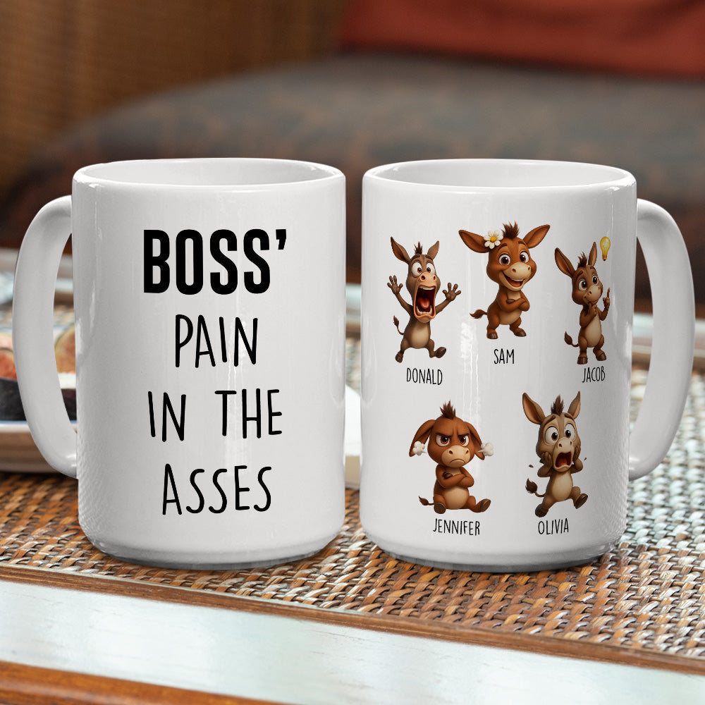 Custom Coworker, Christmas & Birthday Team Appreciation Gift • Boss Team Of Little Troubles - Personalized Coffee Mug