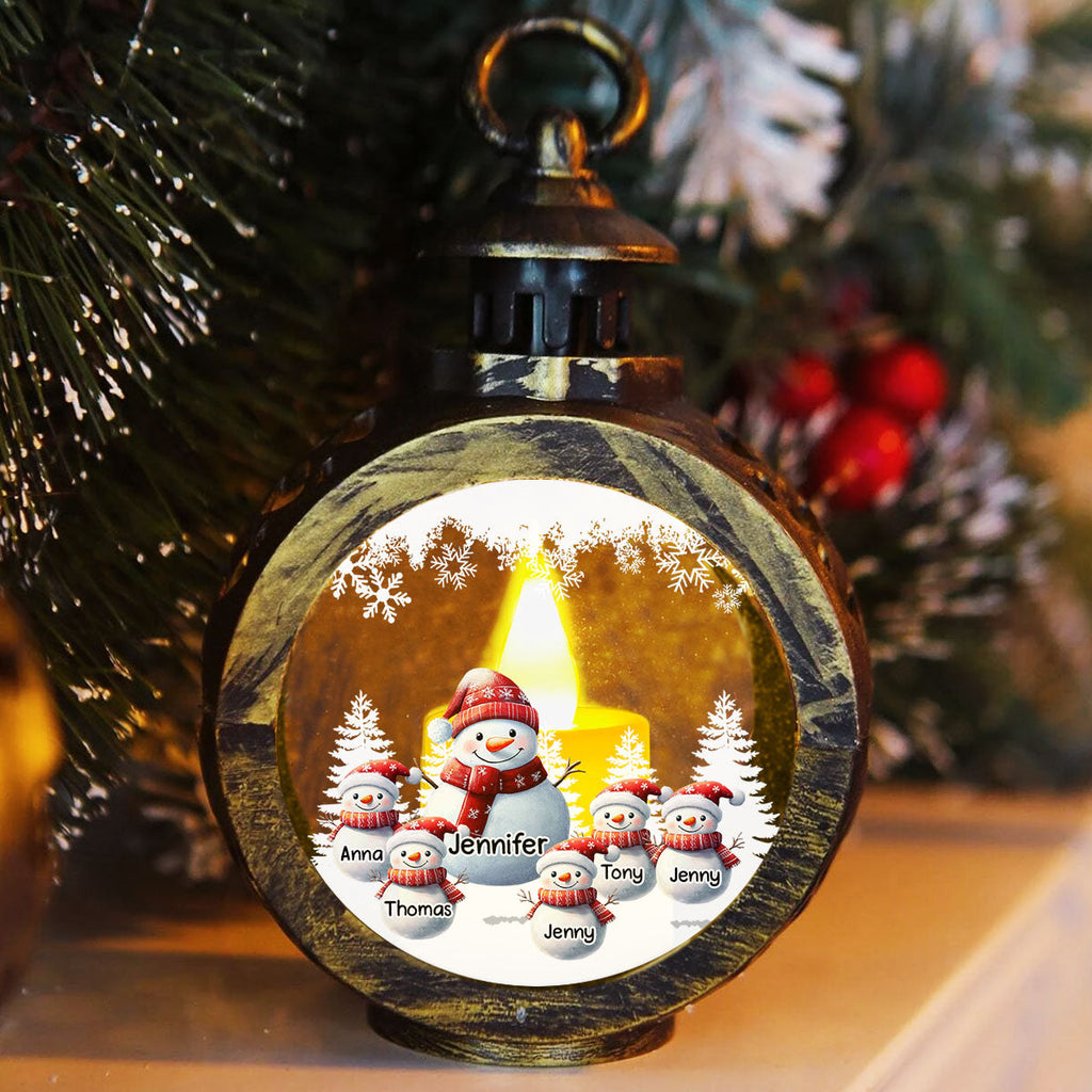 Custom Name Christmas Gifts for Grandma, Holiday Decor • My Fav People Call Me Grandma - Personalized Christmas Lantern