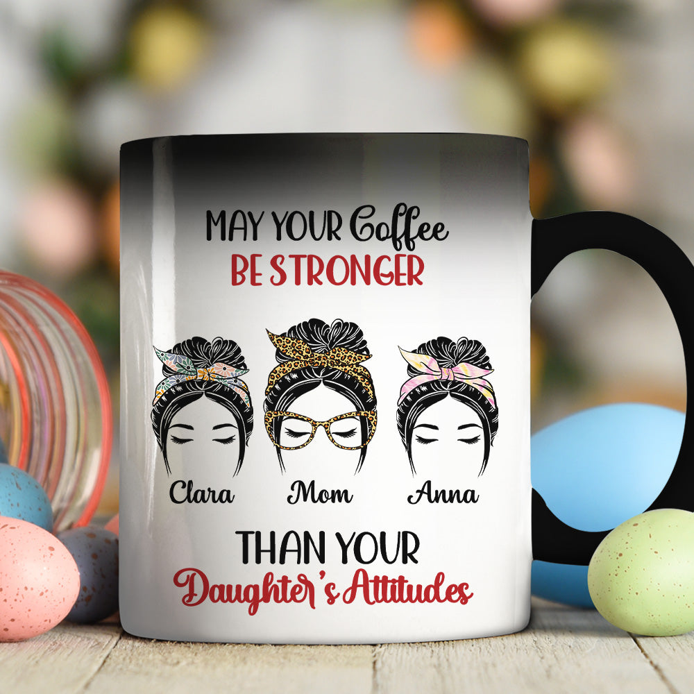 Custom Anniversary Keepsake Gifts For Couple • Your Coffee Stronger - Personalized Color Changing Mug