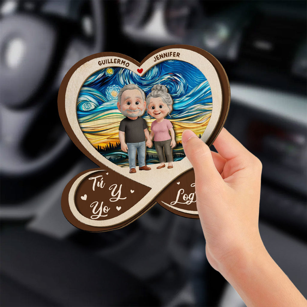 Pase Lo Que Pase Te Amo - Clip Personalizado Para El Parasol Del Coche