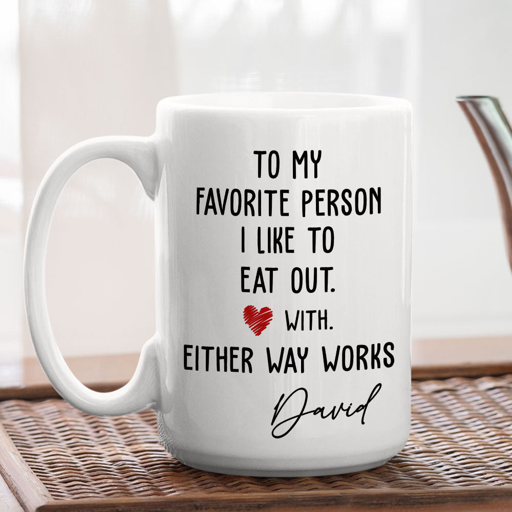 Custom Anniversary Keepsake Gifts For Couple • You Are The Meal I Always Want- Personalized Coffee Mug