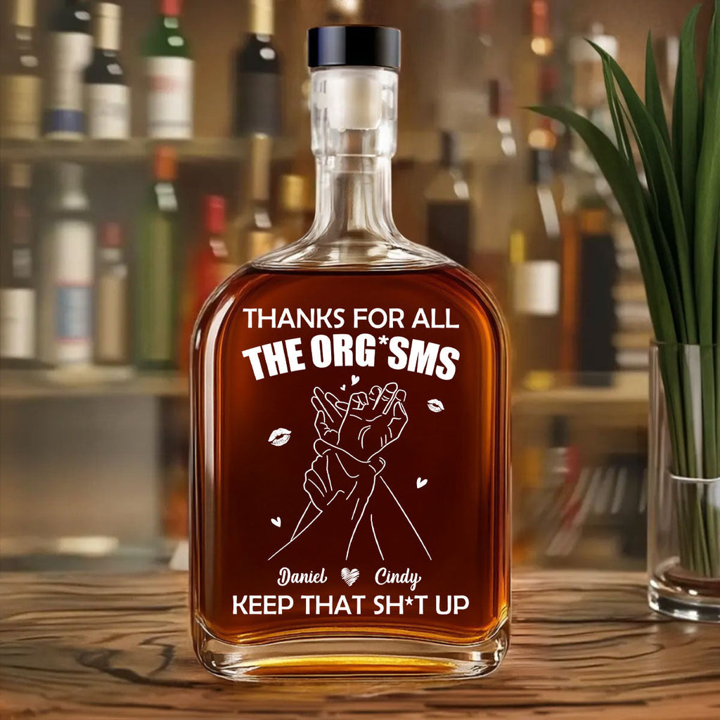 Thanks For All - Personalized Spirits Decanter