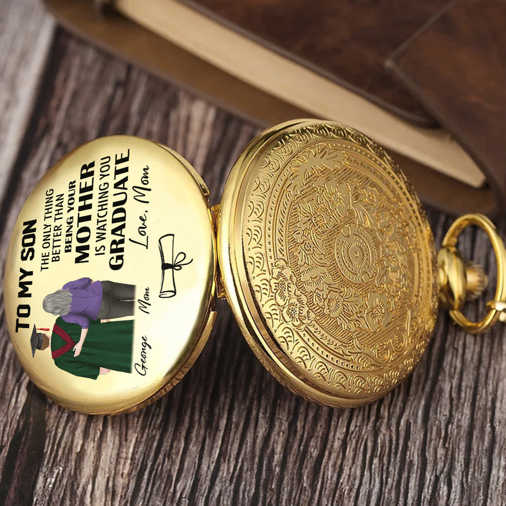 Watching You Graduate - Personalized Print Pocket Watch