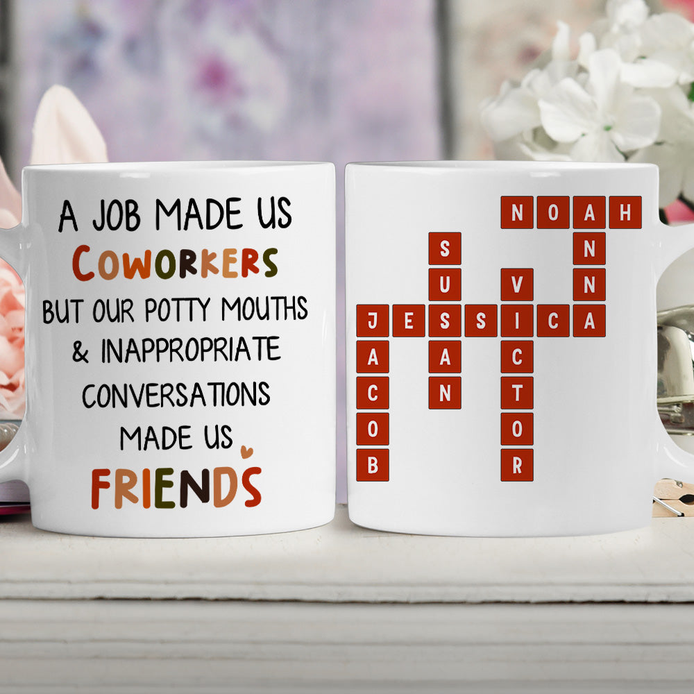 Custom Coworker, Christmas & Birthday Team Appreciation Gift • Office Friendship - Personalized Coffee Mug